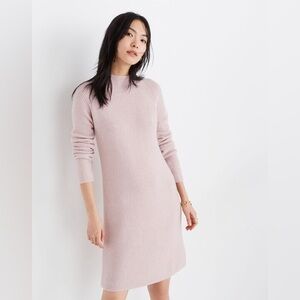 Madewell Northfield Mock Neck Sweater Dress in Cosiest Yarn